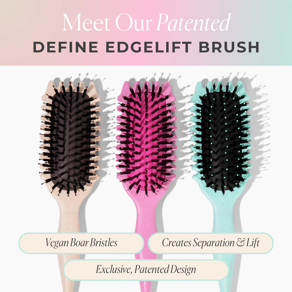 Bounce Curl Define EdgeLift Brush - all colour variants Tan Teal Pink Cherry Orchard