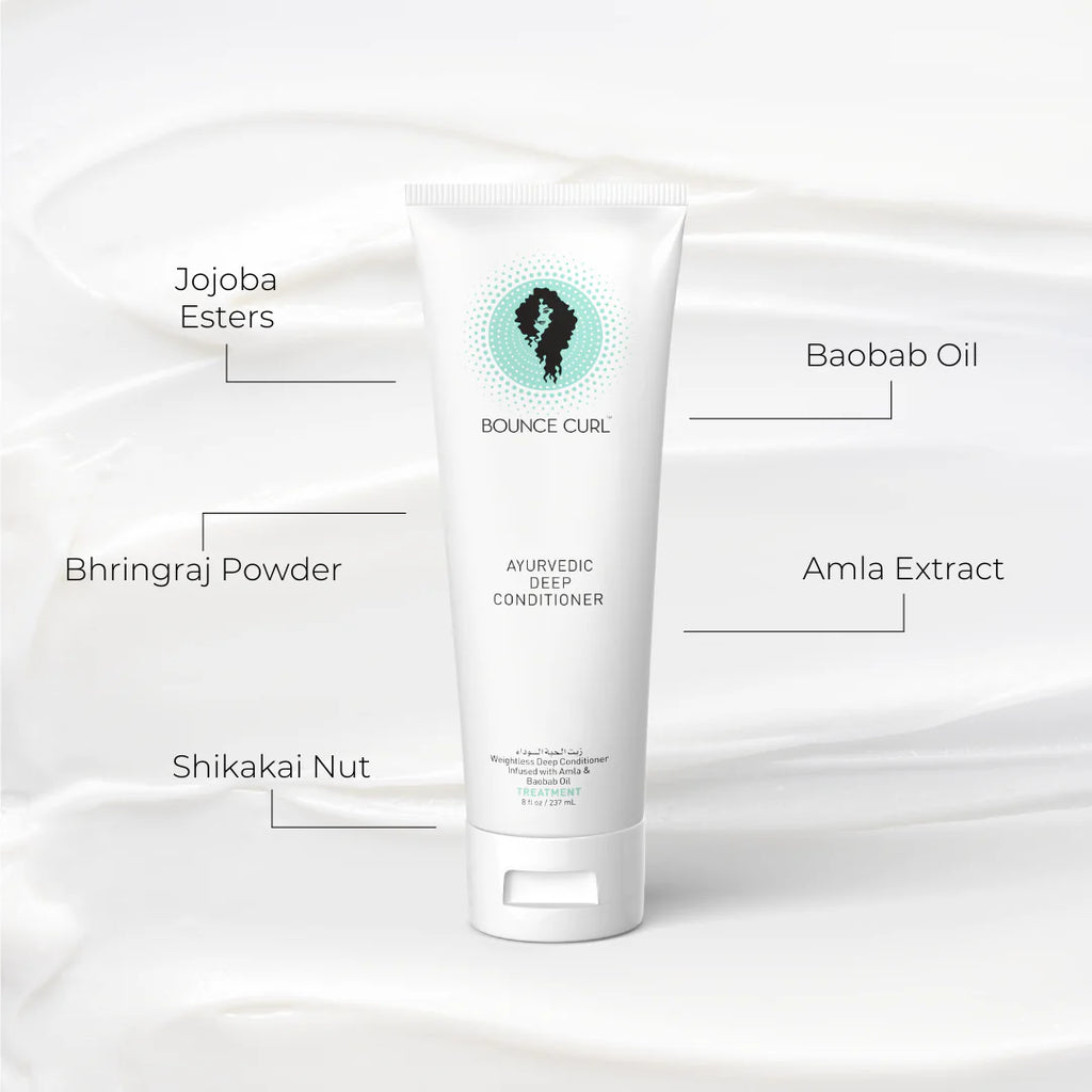 Bounce Curl Ayurvedic Deep Conditioner - ingredients and formula detail