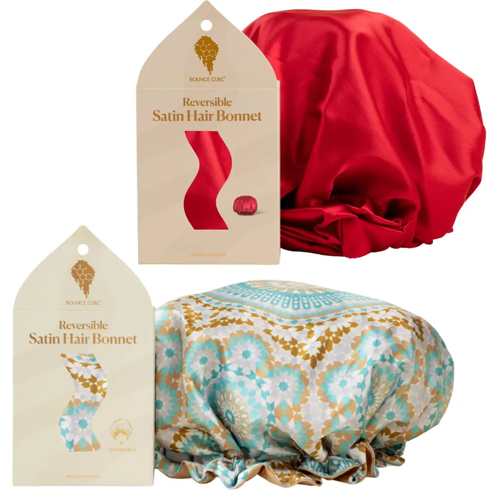 Bounce Curl Reversible Satin Hair Bonnet - Colour - Comparison