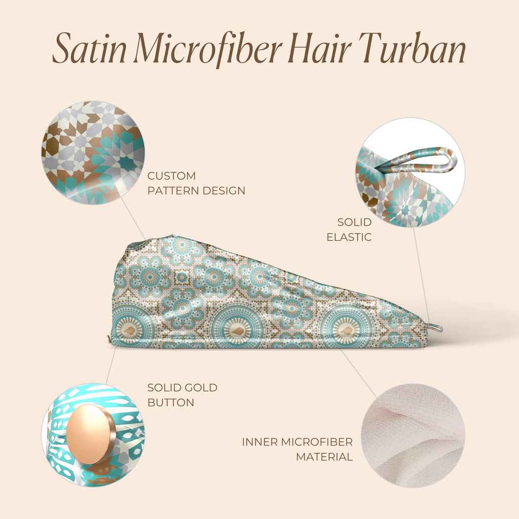 Bounce Curl Satin Microfiber Turban - features and specifications